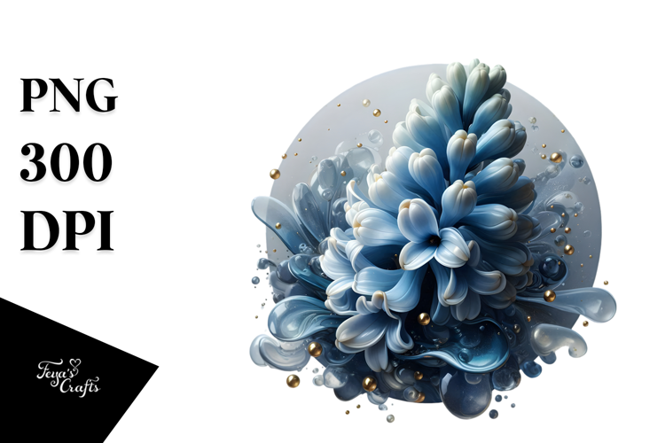 Abstract Golden Hyacinth PNG