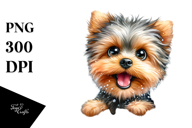 Yorkipoo Crazy Looking Ice Cracks | Clipart