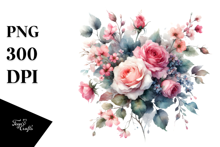Pink Roses Png Image 12