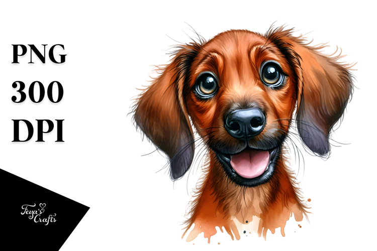 Watercolor Cute Rhodesian Ridgeback PNG