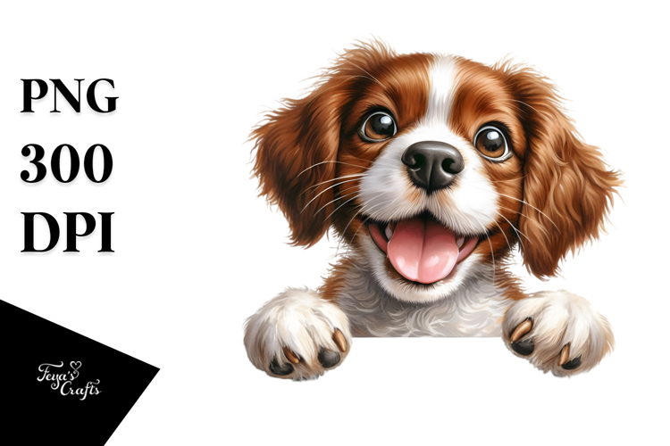 Watercolor Brittany Enthusiastic Funny Crazy Adorable |