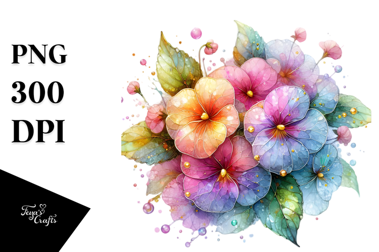 Vibrant Impatiens Transparent PNG