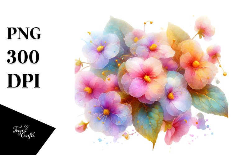 Vibrant Impatiens Transparent PNG example image 1
