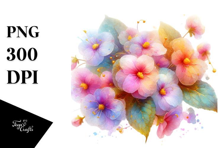 Vibrant Impatiens Transparent PNG