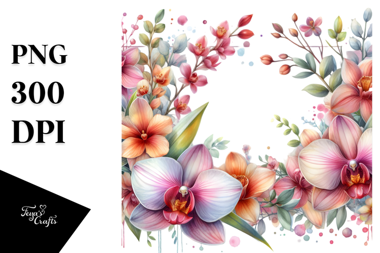 Orchid Clipart Image 19