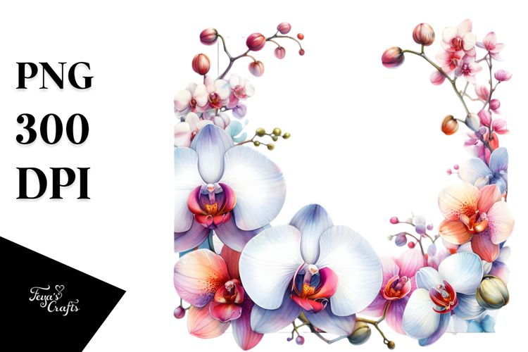 Orchid Clipart Image 17