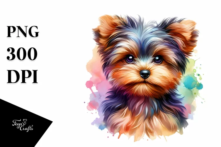 Vibrant Yorkipoo Canvas Edge