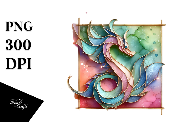 Abstract Pastel Wooden Stained Snapdragon, PNG