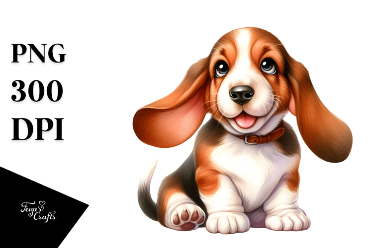 Basset Hound Clipart Image 4