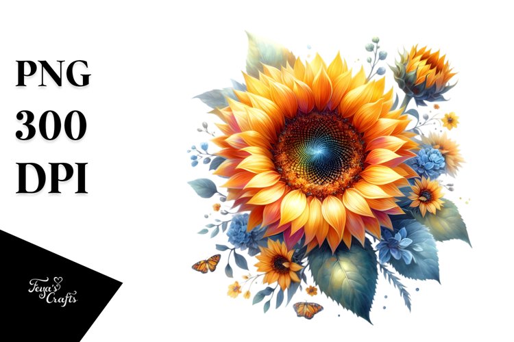 Sunflower Clipart Image 4