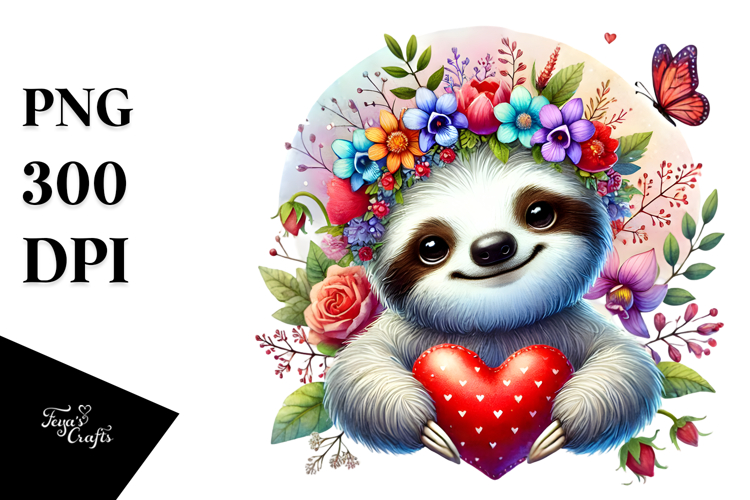 Sloth Clipart Image 21