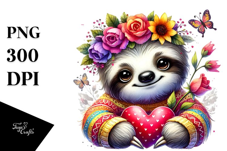 Sloth Clipart Image 11