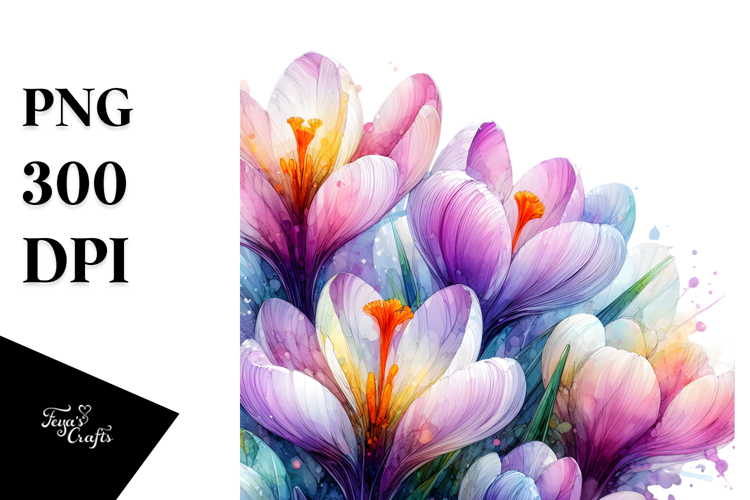 Vibrant Crocus Transparent PNG