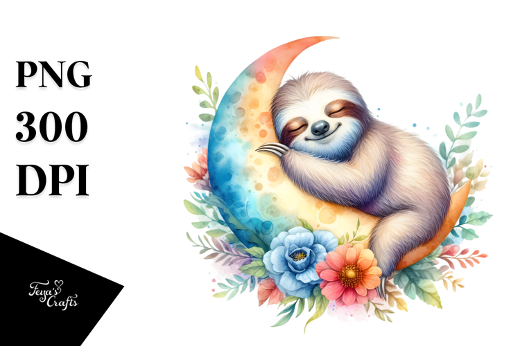 Sloth Clipart Image 9