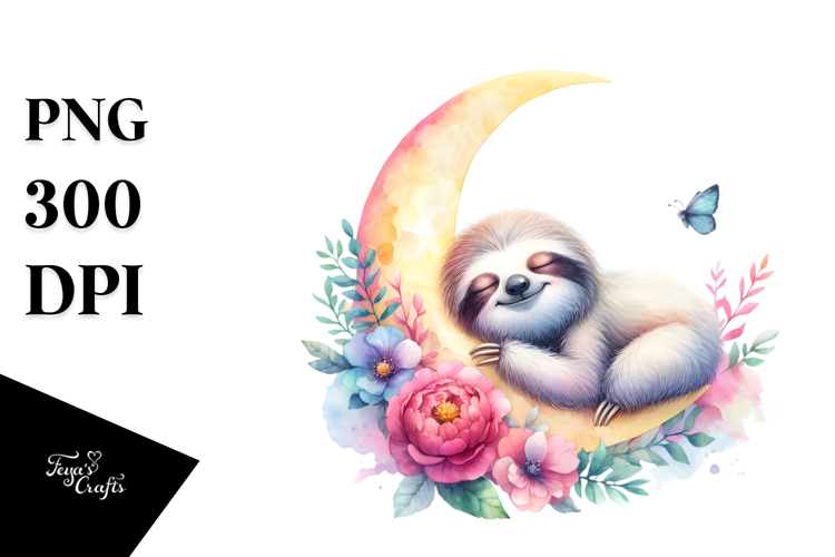 Sloth Clipart Image 8