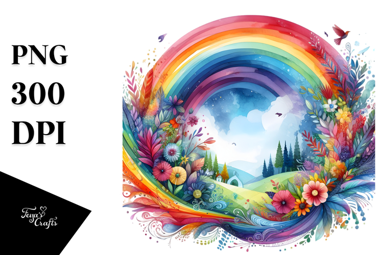 Colorful Vibrant Rainbow | Clipart