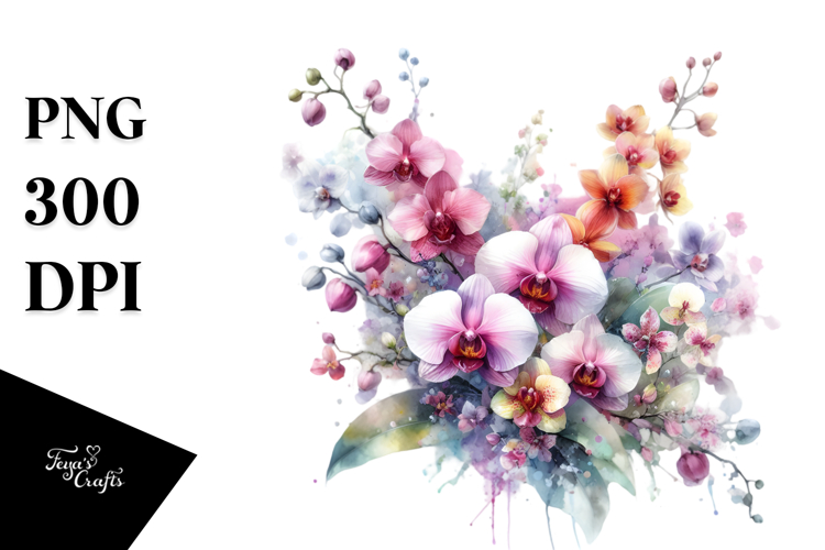 Orchid Clipart Image 15