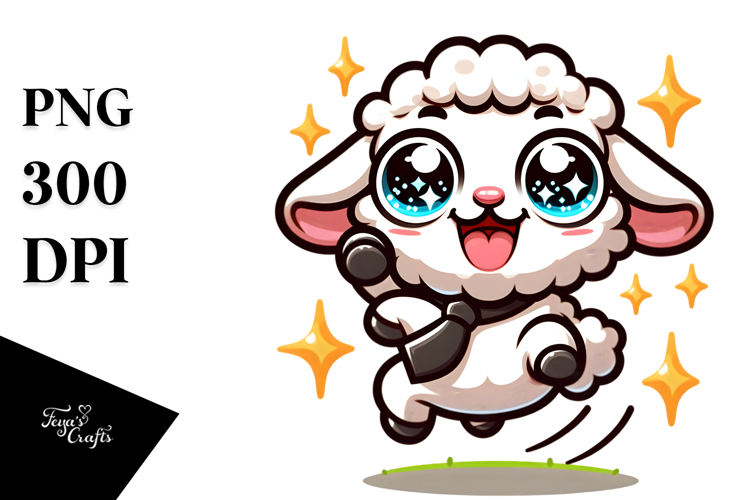 Dancing Lamb Cartoon PNG
