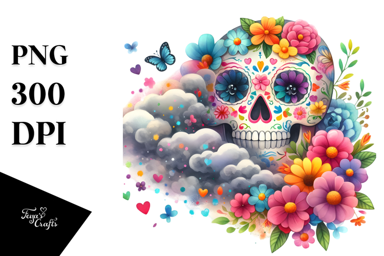 Cute Skull Clipart Image 7