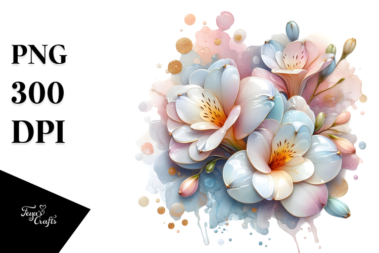 Glossy Freesia PNG