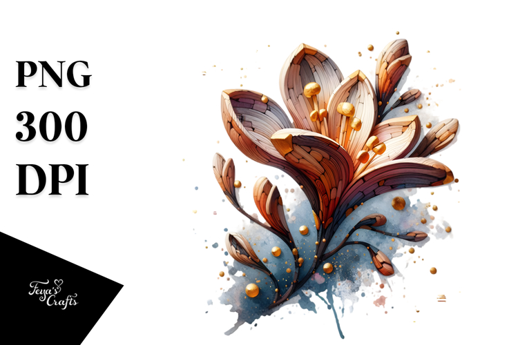 Stained Freesia Clipart
