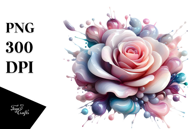 Glossy Rose PNG