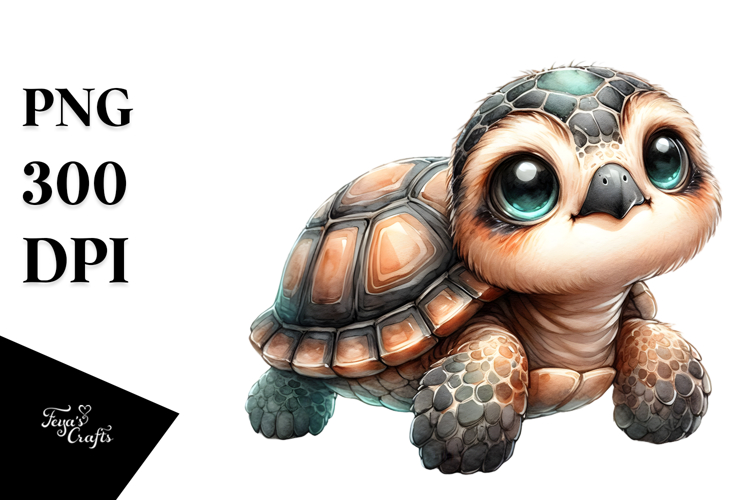 Cute Baby Turtle PNG