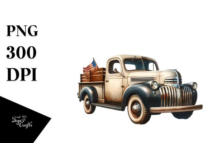 Vintage Truck Clipart Image 18