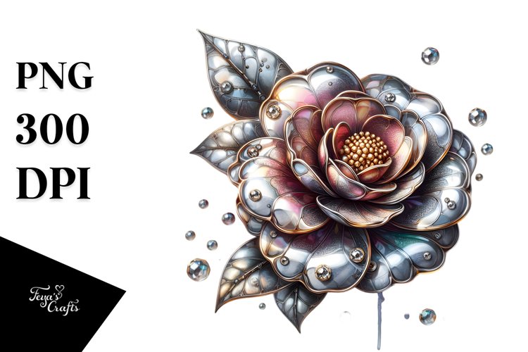 Shiny Camellia | Sublimation | Clipart