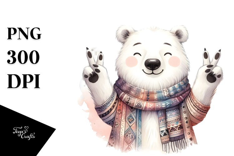 Polar Bear Clipart Image 6