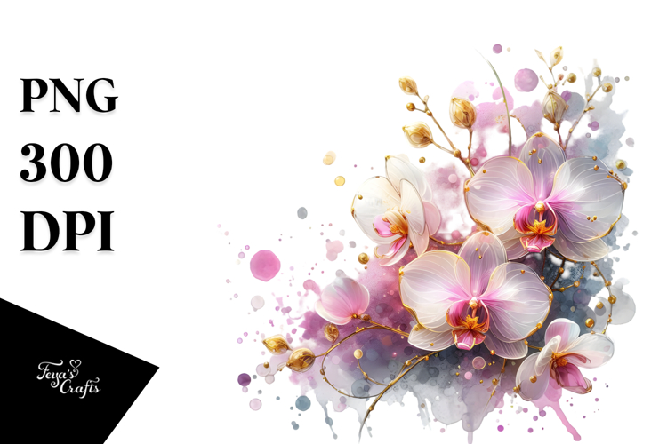 Orchid Clipart Image 7
