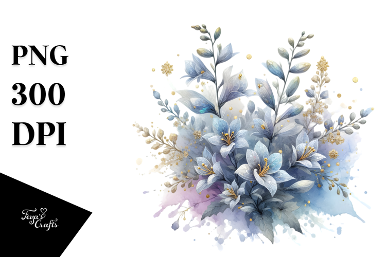 Lobelia with Golden Insertions, PNG