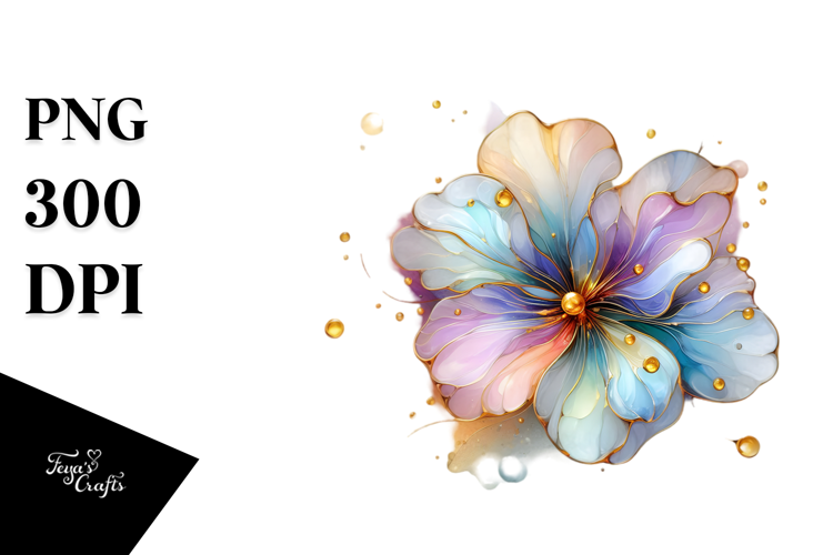 Abstract Shiny Pansy PNG
