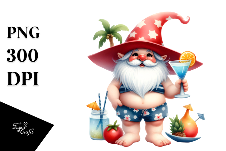 Watercolor Cocktail Clipart Image 8