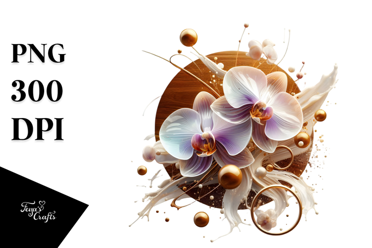 Orchid Clipart Image 14