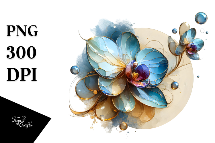 Orchid Clipart Image 13