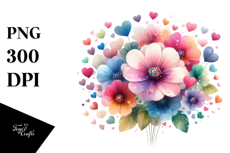Flower Sticker Png Image 12