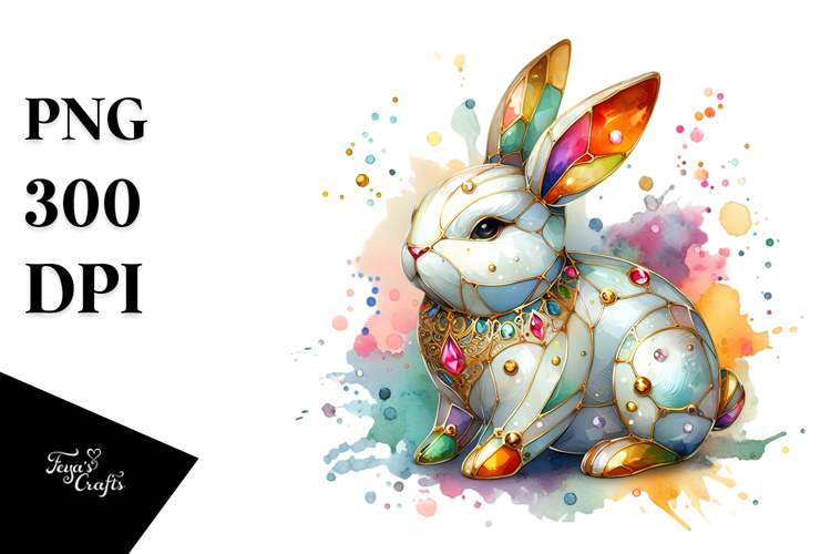 Colorful Bunny PNG