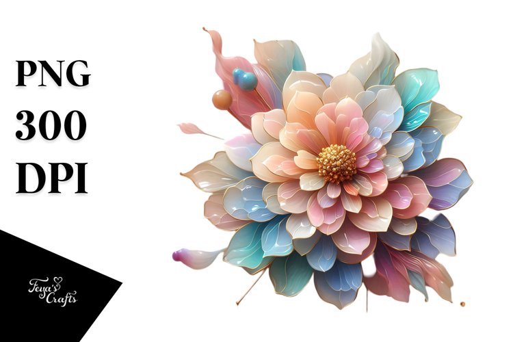 Exquisite -like Zinnia with Gold Accents