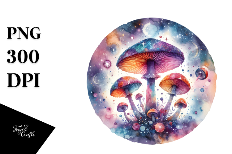 Magical Celestial Mushroom Tarot, Transparent PNG