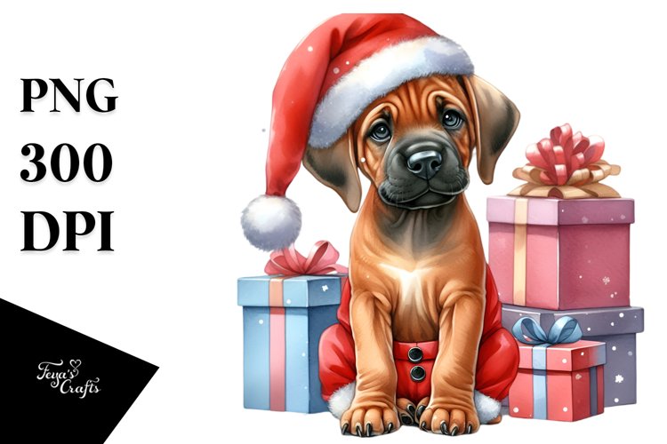 Expressive Baby Rhodesian Ridgeback PNG example image 1