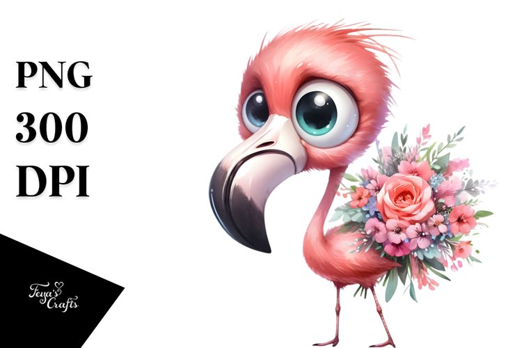 Flamingo Clipart Image 24
