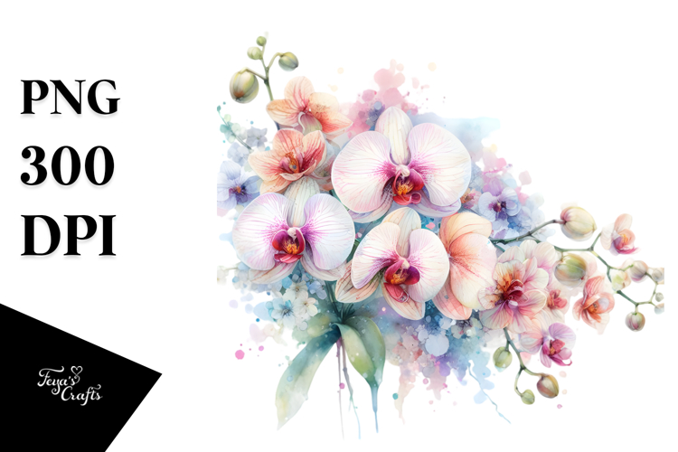 Orchid Clipart Image 11