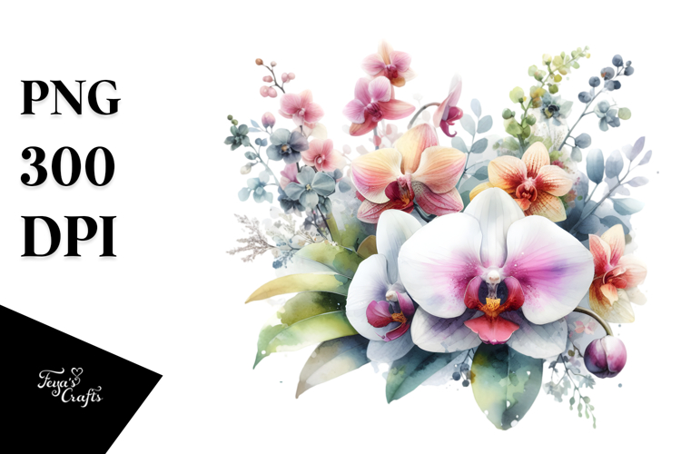 Orchid Clipart Image 10
