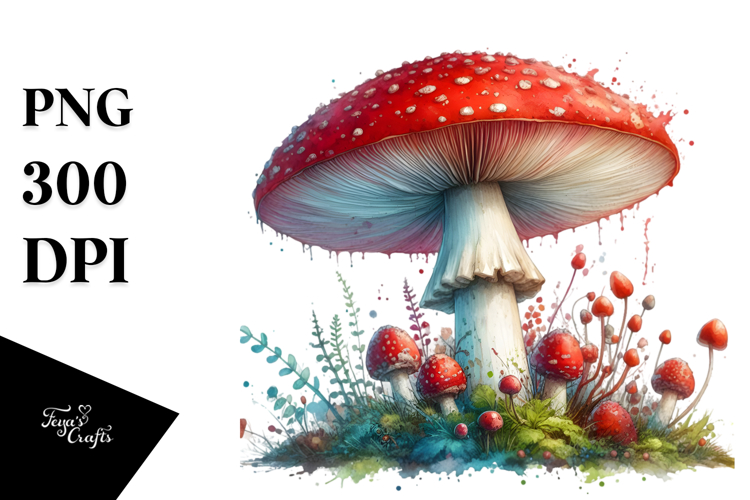 Mystical Mushroom Summer PNG