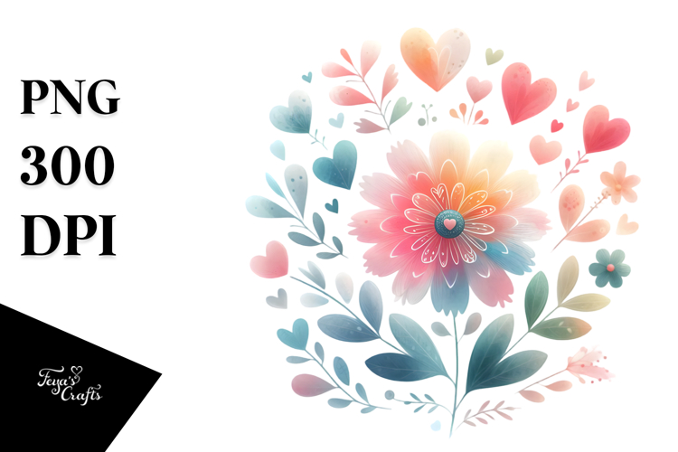 Flower Sticker Png Image 11