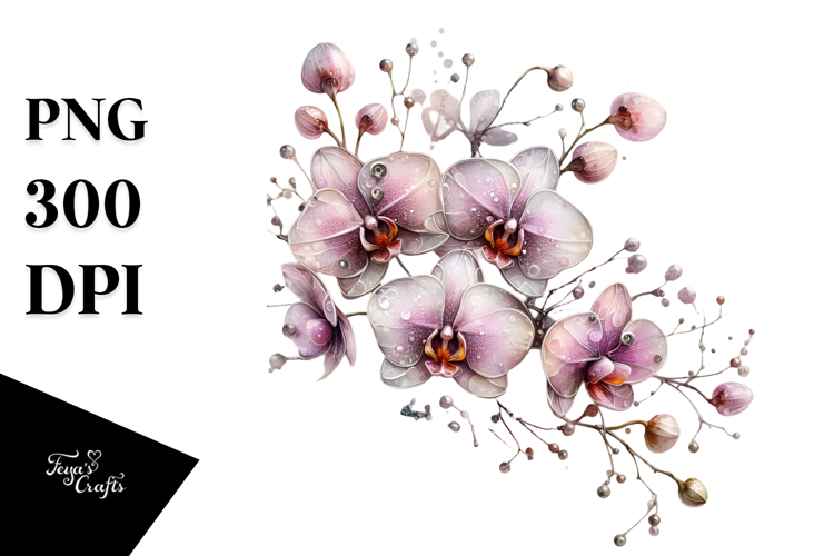 Orchid Clipart Image 6