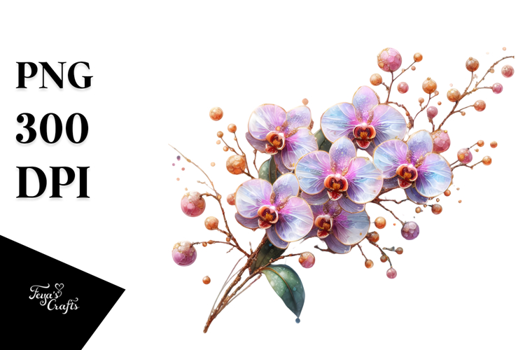 Orchid Clipart Image 5