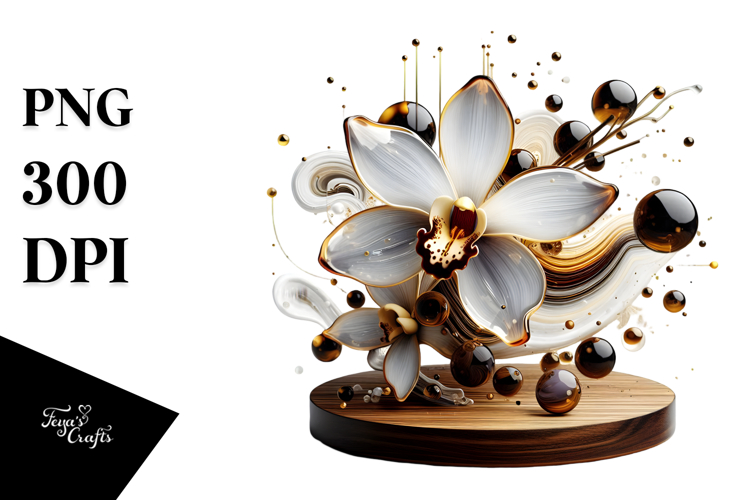 Orchid Clipart Image 11