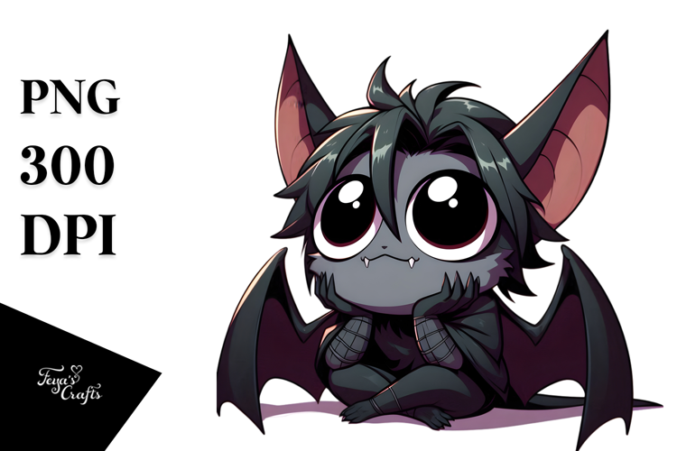 Silly Bat with Exaggerated Expression